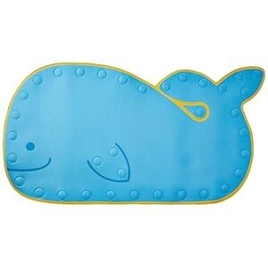 Skiphop Blue Whale Bath Mat with Yellow Trim